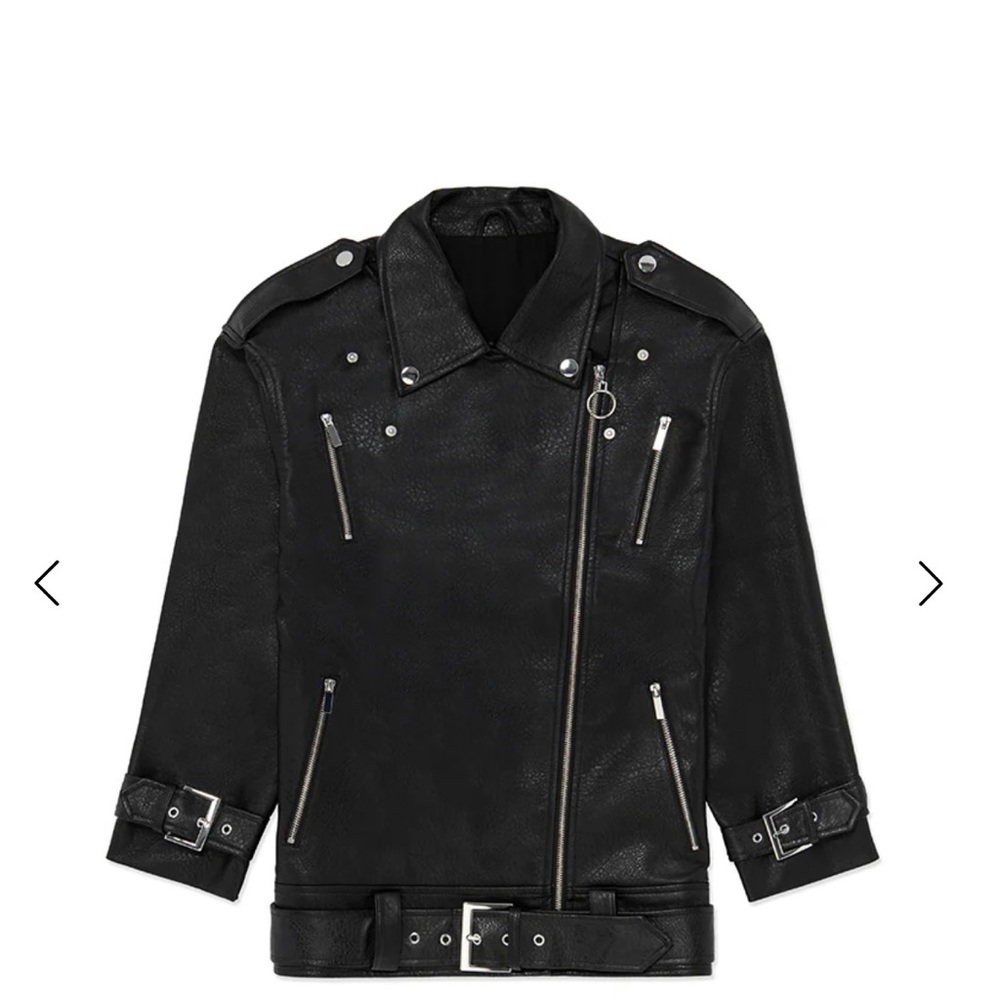 BRAND NEW WE WORE WHAT LEATHER JACKET